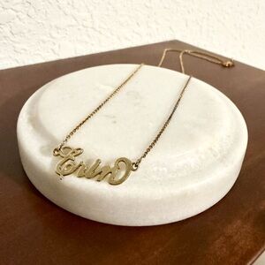 MOVING SALE | Women’s Personalized “Erin” Name Necklace in Gold